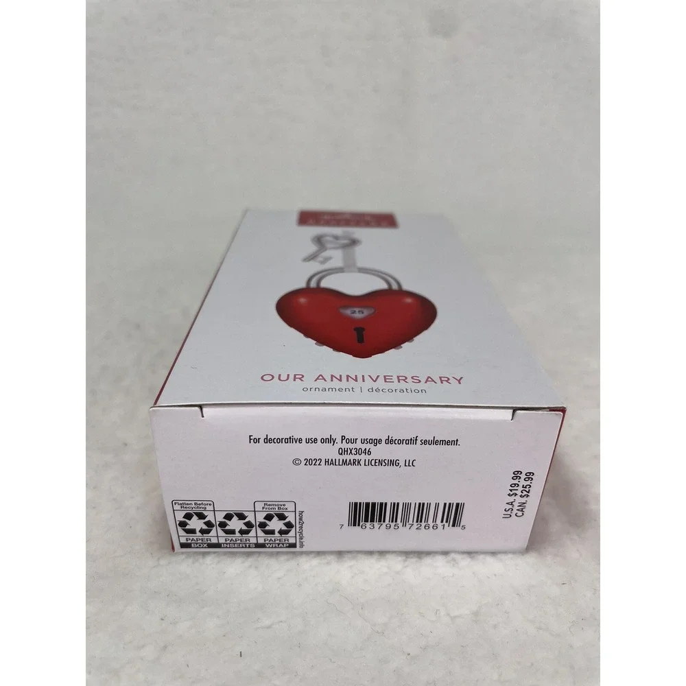 Hallmark Keepsake 2022 Our Anniversary Ornament NIB (Dial Turns To Count Years).